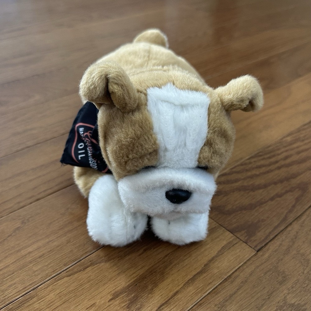Harley‎ Davidson Bulldog Plush Stuffed Animal With Bandana 13" 2016